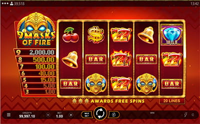 9 Masks of Fire Online Slot at Betway