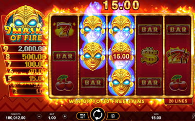 9 Masks of Fire Slot Scatter Payouts
