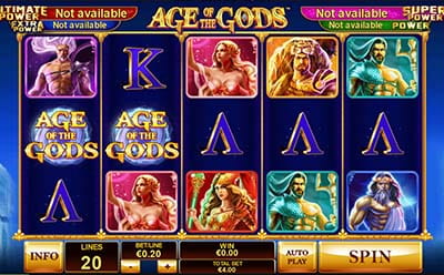 Age of the Gods Slot Free Spins