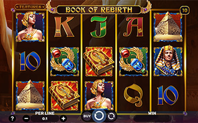 The Book of Rebirth Slot Game at the Ice Casino Canadian Online Casino