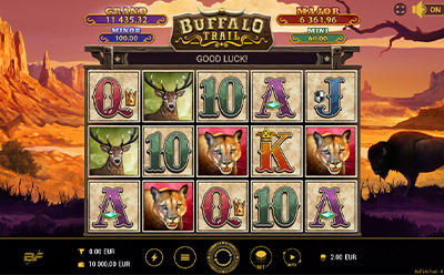 The Buffalo Trail Slot Game at the Megaslot Canadian Online Casino