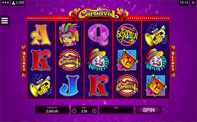 Carnaval Online Slot at Royal Vegas