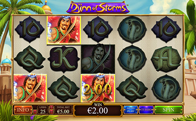 The Slot Djinn of Storms at Casino Tropez