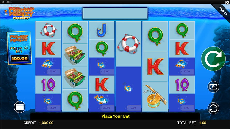 Fishin' Frenzy Megaways play online for free