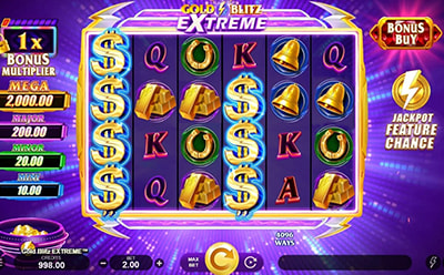 The Gold Blitz Extreme Slot Game at the Karamba Canadian Online Casino