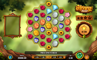 The Honey Rush Slot Game at the Casombie Canadian Online Casino