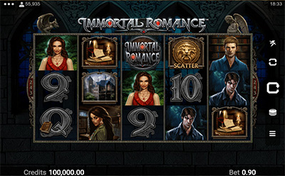 Immortal Romance Online Slot at JackpotCity