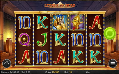 The Legacy of Dead Slot Game at the Betsafe Canadian Online Casino