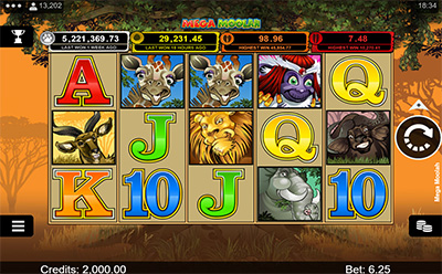Mega Moolah Online Slot at JackpotCity