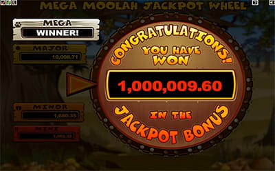 Mega Moolah Slot Bonus game