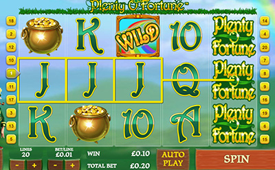 Tropez Casino and the Slot Plenty O'Fortune