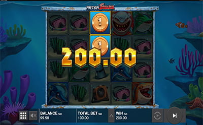 Razor Shark Slot Bonus game