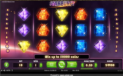 The Starburst Slot Game at the Dream Vegas Canadian Online Casino