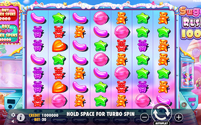 The Sugar Rush 1000 Slot Game at the Jackpot Village Canadian Online Casino