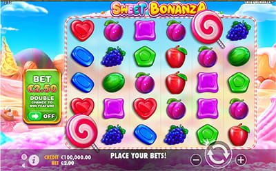 The Sweet Bonanza Slot Game at the Betsafe Canadian Online Casino