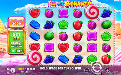 The Sweet Bonanza Slot Game at the Ice Casino Canadian Online Casino